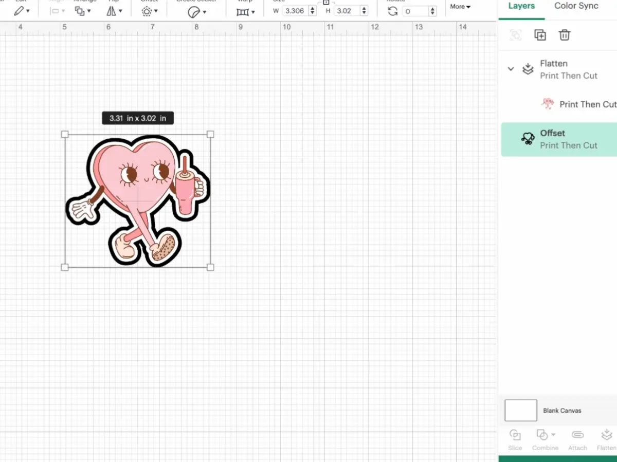 Easy Cricut Stickers Kiss & Die Cut WITHOUT Cricut Access